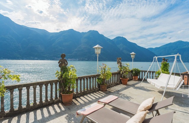 Terrace on Orrido di Nesso Waterfall