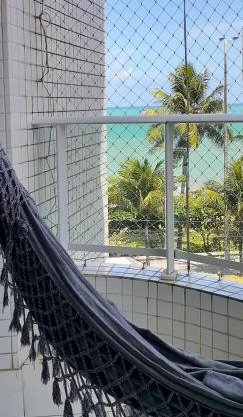 Terrazzas Flat 305 Varanda com Vista Mar lateral