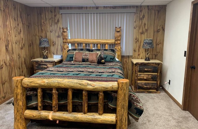 The Eagle's Nest is an oilfield building converted into a beautiful house right on the river.