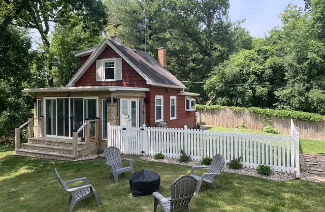 Tiny Red House near Lake Delavan