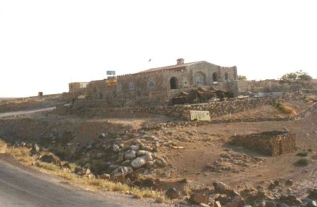 trajan guesthouse is an old castel bilt on the top of wadi mujib