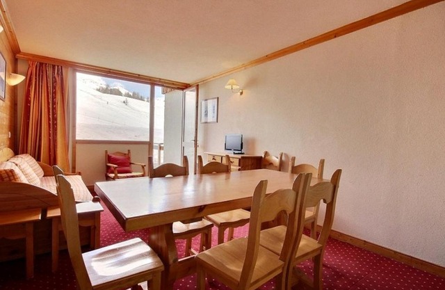 Triplex 7 pers avec grande terrasse sur pistes - FR-1-455-73
