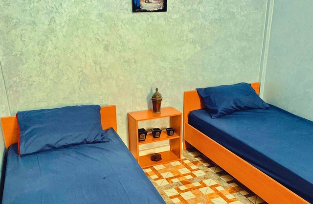 Twin Room in a Guest House with Mountain View