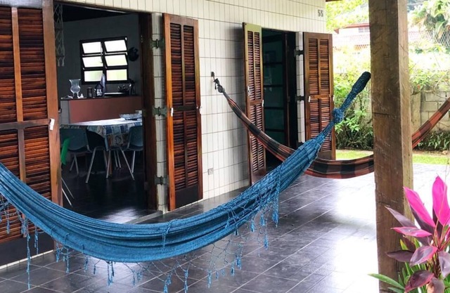 Typical beach house with 4 suites and barbecue