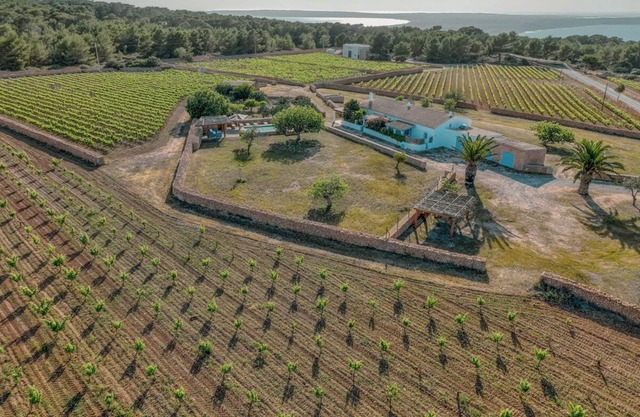 Typical house of Formentera with pool, large porch and garden