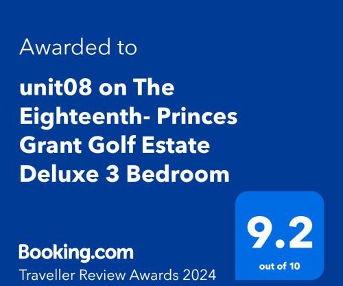 Unit08 on The Eighteenth with inverter at Princes Grant Golf Estate