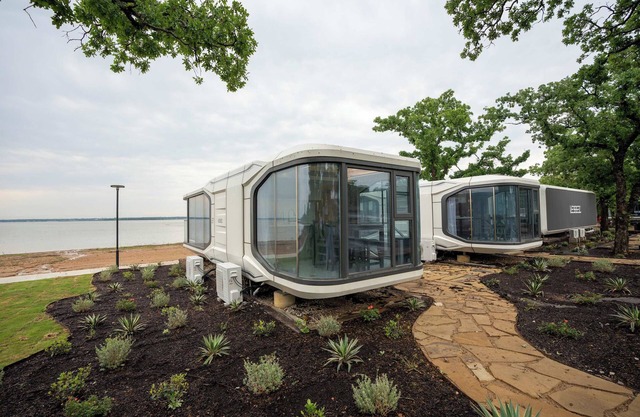 Vessel 8 - Lakefront Vessel Living | Modern Touches Grill Nature Views