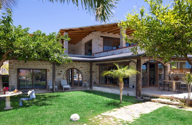 Villa Minoa With Small Private Beach And Surprising Sea and Mountain Views