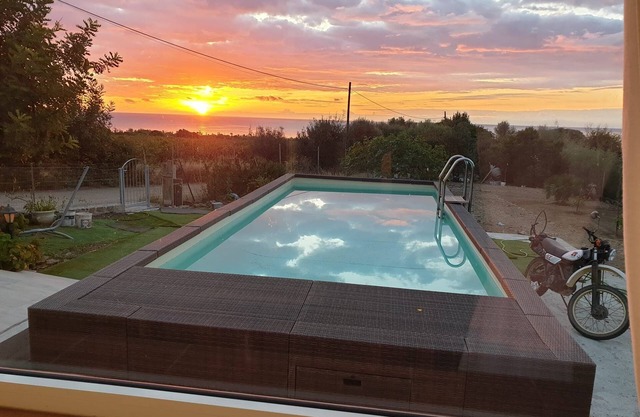 Villa with pool and sea view