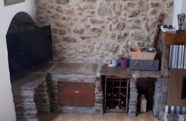 Village house built on the old castle ramparts