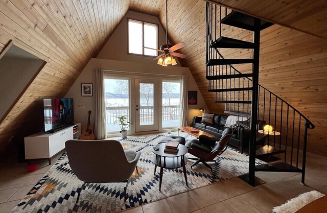 Waterfront A-Frame w/Perfect View of Lake Pepin!