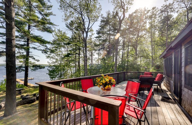 Waterfront Maine Vacation Rental w/Private Dock