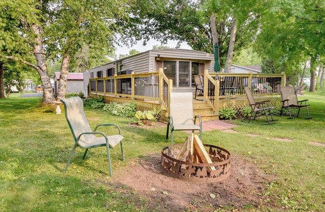 Waterfront Wahkon Home w/Wraparound Deck & Docks