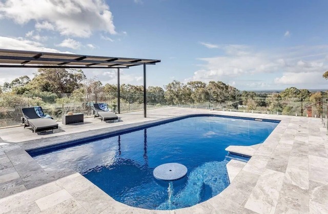 Woodbridge Vista - Heated Pool with Views of the Bay.