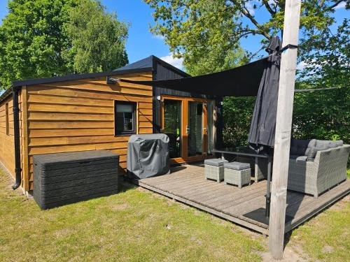 Woodcabin op de Lente van Drenthe