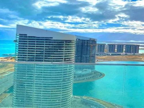 Marina El Alamein Apartment | برج NO 7 ابراج العلمين الجديده علي اللاجون والبحر Tower 7, New Alamein