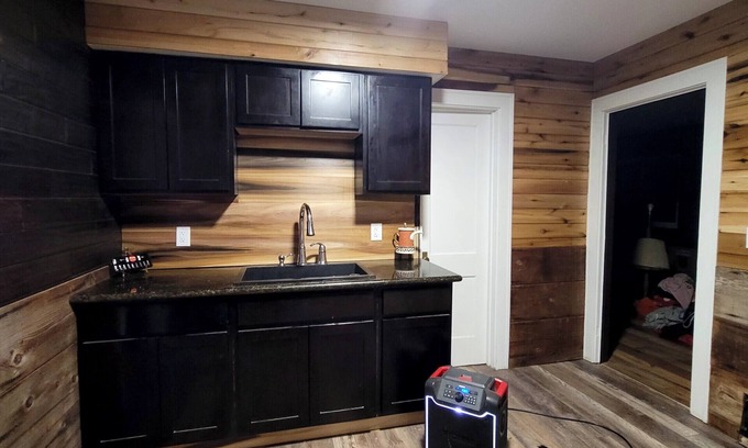 Strongsville House | 1-bed on 1 acre complete remodel. Cabin like interior.unique. Sleeps 2.