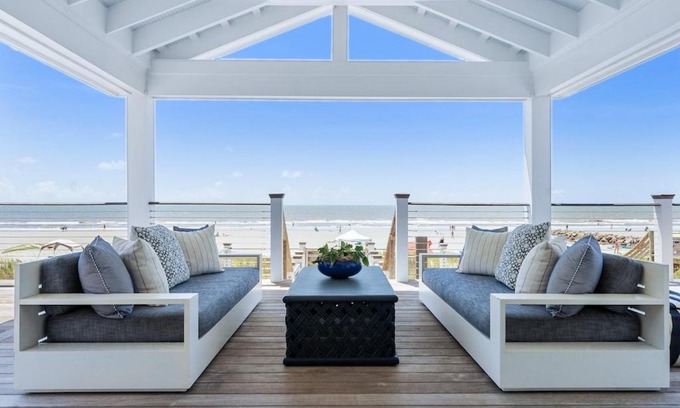 Folly Beach House | 1001 E Arctic Out of the Blue Stunning Oceanfront Home