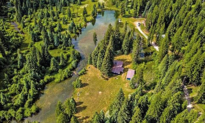 Bigfork House | 1920 Montana Quiet Log Cabin! Creek, fire pit, 10 ac. of wilderness/Swan Valley