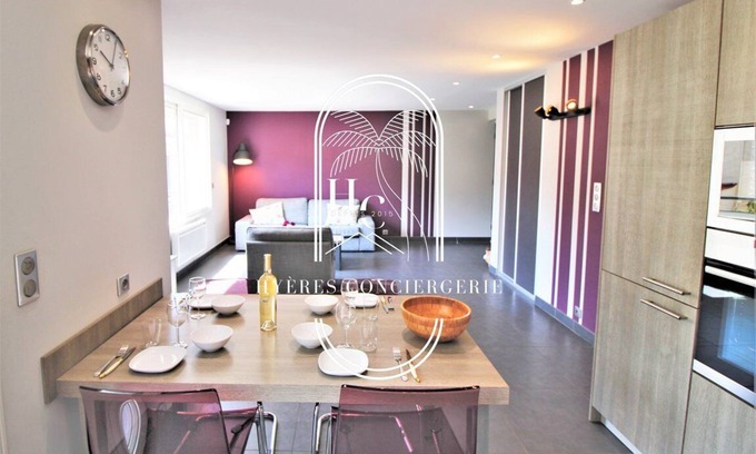 Le Pradet Apartment | 1er étage Coquet 3 pièces 3 étoiles à 700m la mer PK CLiM WiFi Le pradet