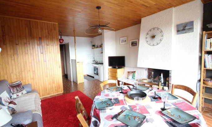 Chamrousse Apartment | 1st floor, balcony, tv, ski locker, 55m², Chamrousse