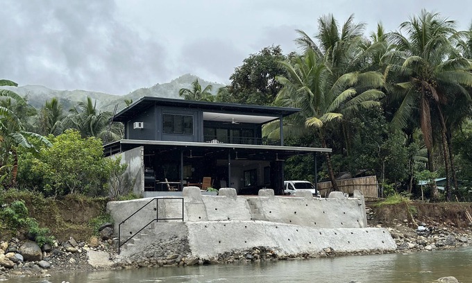 Rizal Province Cabin | 2 stores Prefab Container Vacation Home-Mountain View w/river access