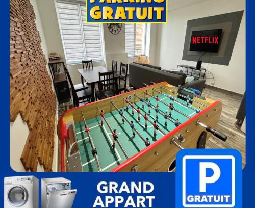 Cret de Roc Apartment | 22 CHIC & COSY GRAND APPART 92m2 PARKING GRATUIT HYPERCENTRE NETFLIX