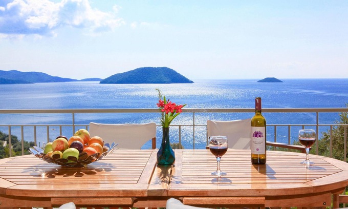 Xanthi Region Villa | 240 sqm, large pool, 300m to the beach, fantastic sea views, 2 kitchens, air conditioning