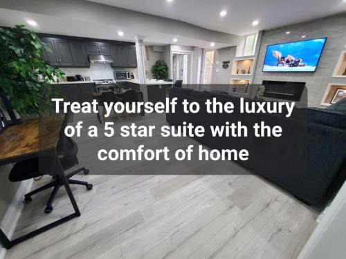 Brampton Apartment | 3 bdrm 3 bath bsmt Brampton Toronto, Sleeps 16