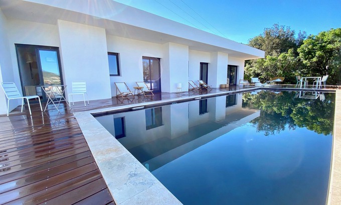 Coggia Villa | 3-bedroom villa with swimming pool and panoramic sea view over the Gulf of Sagone.