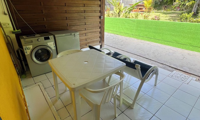 Le Gosier Apartment | 3 min from the beach! Lovely single-storey Ixora rental with terrace and balcony