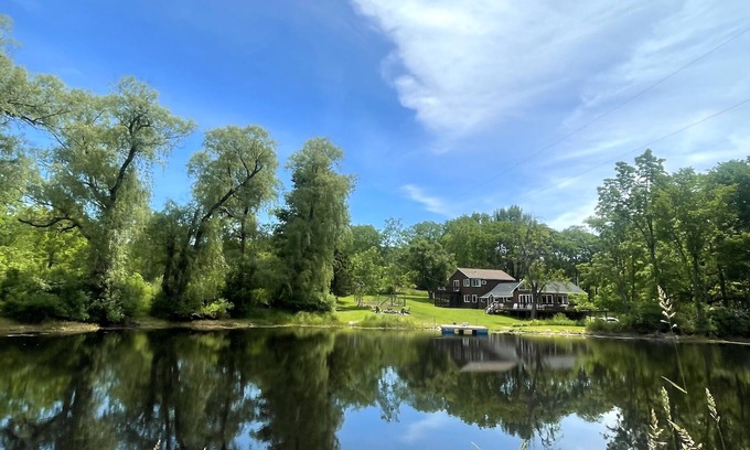 Tyler Hill House | 3BR Nature Escape w/private swimming/fishing pond, spring fed
