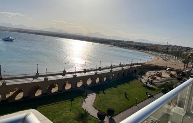 Sahl Hasheeh Apartment | 3Z FeWo mit Meeblick in direkter Strandlage im begehrten Al Anadolus Resort in Sahl Hasheesh, Hurghada, Ägypten.