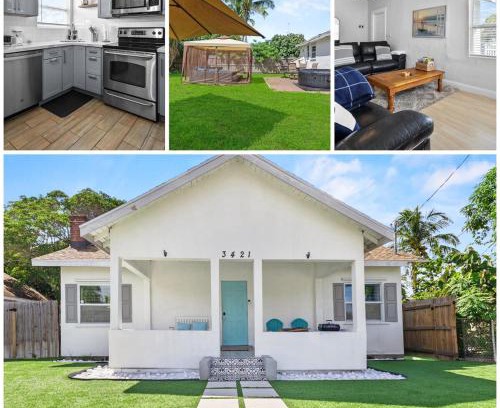 Palm Beach - West Palm Beach Villa | 4 Bedroom Modern Luxe Retreat with Hot Tub 5 Mins to Beach