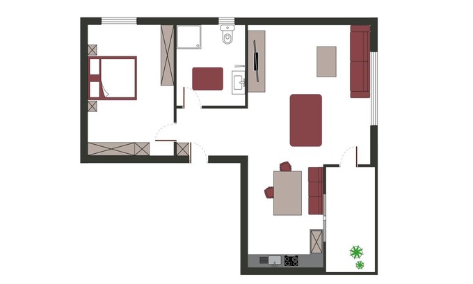 Soelden Apartment | 42 m² Apartment ∙ 1 bedroom ∙ 3 guests