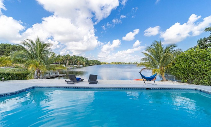 North Miami Beach Villa | 4BR/3BA Miami Welcoming Waterfront Wonder w/Pool!
