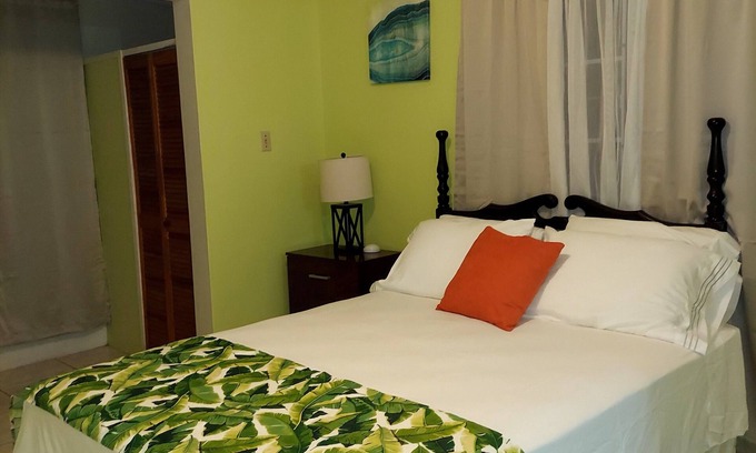 Mango Walk Apartment | 5 minutes to the beach! Cozy 2 Bedroom & Bathroom with balcony & scenic views