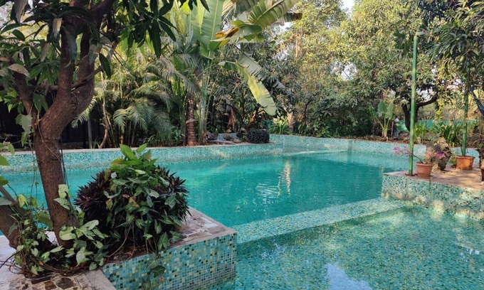 Khalapur Other | 90 min. from Bandra, Stylish Eco-Villa in orchard w. amazing poolscape