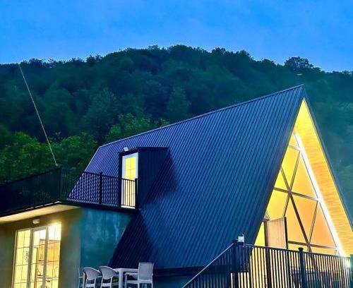 Azerbaijan Villa | A Frame Villa in Zaqatala Gebizdere vs Hot Pool & Panoramic View