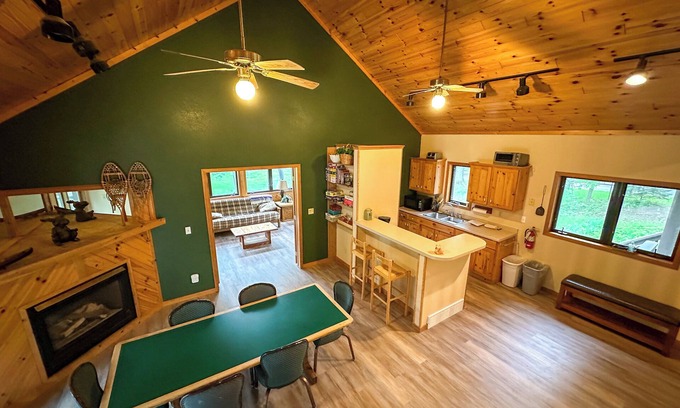 Pepin House | A great gathering place at the lake with beach access + waterfront amenities