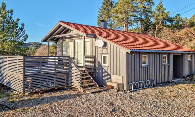 Sogne House | A house with a beautiful view and fishing and swimming right by the house.