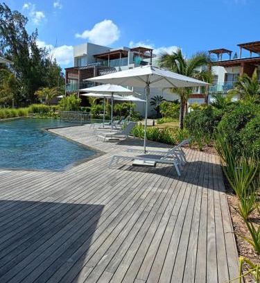 Pointe Aux Piments Apartment | AH-10 - Luxury 3 BR Beach Apartment in typical island village by Althea