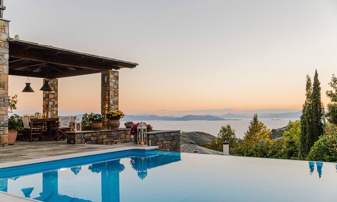 Milies Villa | Akrolithos Villa - Private Pool│Breathtaking View│Luxurious Comfort