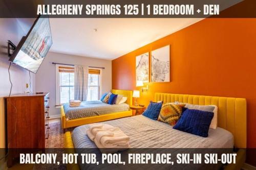 Snowshoe Apartment | Allegheny125 Hot Tub Pool SkiIn Out Village
