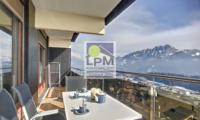 Leysin Apartment | Alpha A29 Charming small apartment (43m2) with a splendid view on the mountains, quiet, comfortable