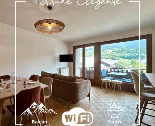 Barcelonnette Apartment | Altitude Élégante - Centre Ville - WIFI - Balcon