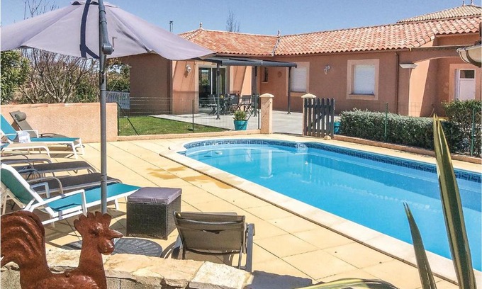 Puimisson House | Amazing home in Puimisson with 4 Bedrooms, WiFi and Outdoor swimming pool