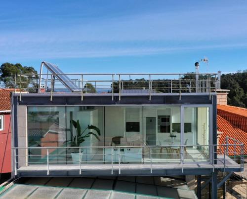 O Grove Apartment | Apartamento Cubo de Cristal con piscina y vistas al mar