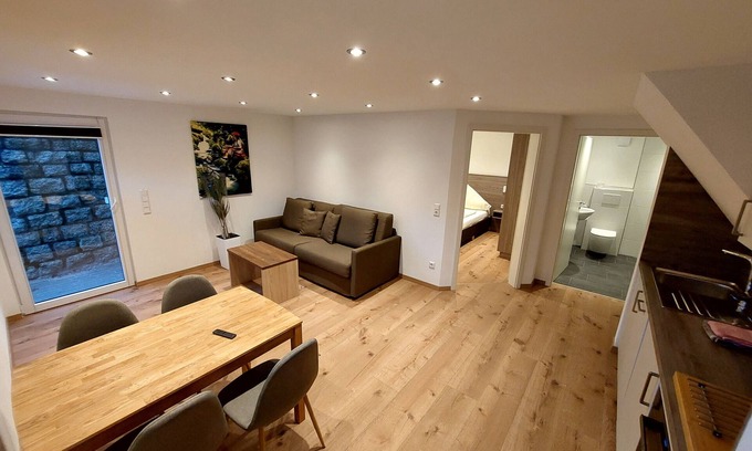 Lenzkirch Apartment | Apartment 'Apartement Erdgeschoss' with Mountain View, Private Terrace and Wi-Fi