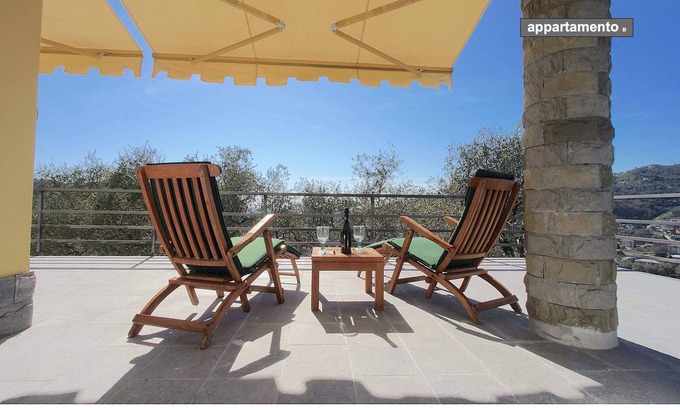 San Salvatore House | Apartment B in villa with panoramic view